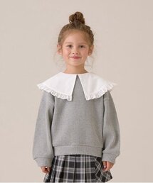 Lycee mine | 【ふわふワッフル】フリル衿付きトップス(スウェット)
