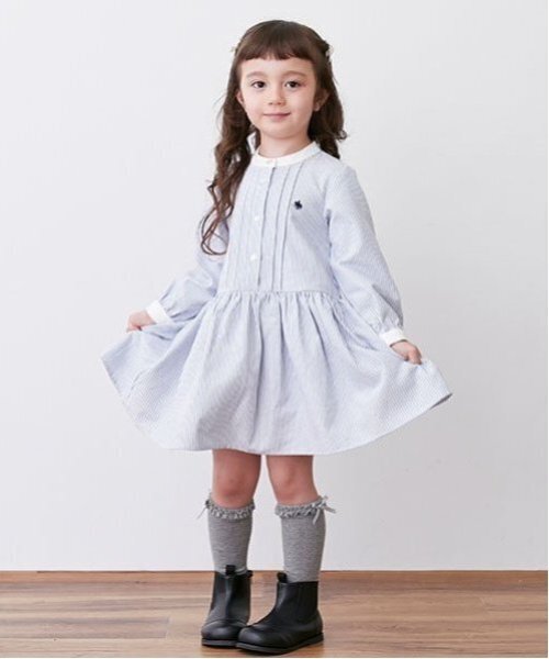 petit main（プティマイン）の「【POLO BCS】シャツワンピース（シャツワンピース・キッズ・ブルー/マルチ・100cm/80ｃｍ/120cm/110cm/130cm/90cm）」の20枚目の写真