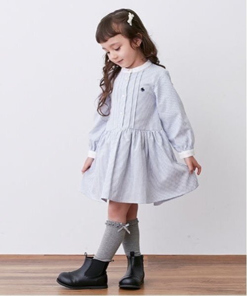 petit main（プティマイン）の「【POLO BCS】シャツワンピース（シャツワンピース・キッズ・ブルー/マルチ・100cm/80ｃｍ/120cm/110cm/130cm/90cm）」の19枚目の写真