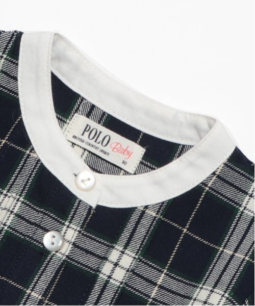 petit main（プティマイン）の「【POLO BCS】シャツワンピース（シャツワンピース・キッズ・ブルー/マルチ・100cm/80ｃｍ/120cm/110cm/130cm/90cm）」の10枚目の写真