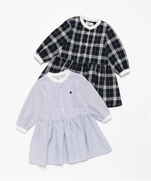 petit main（プティマイン）の「【POLO BCS】シャツワンピース（シャツワンピース・キッズ・ブルー/マルチ・100cm/80ｃｍ/120cm/110cm/130cm/90cm）」の4枚目の写真
