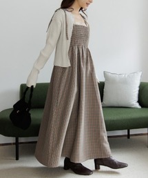 flower | ナチュラルチェックワンピース(ワンピース)