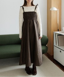 flower | ナチュラルチェックワンピース(ワンピース)