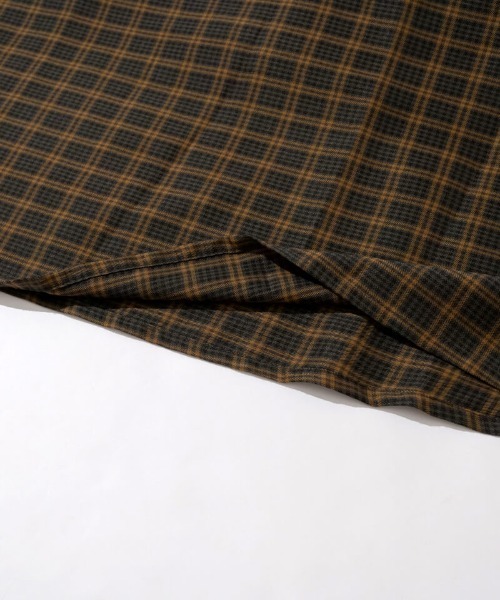 flower（フラワー）の「ナチュラルチェックワンピース（ワンピース・レディース・ブラウン/ベージュ・FREE）」の5枚目の写真