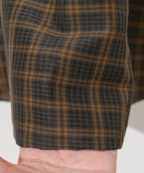 flower（フラワー）の「ナチュラルチェックワンピース（ワンピース・レディース・ブラウン/ベージュ・FREE）」の6枚目の写真