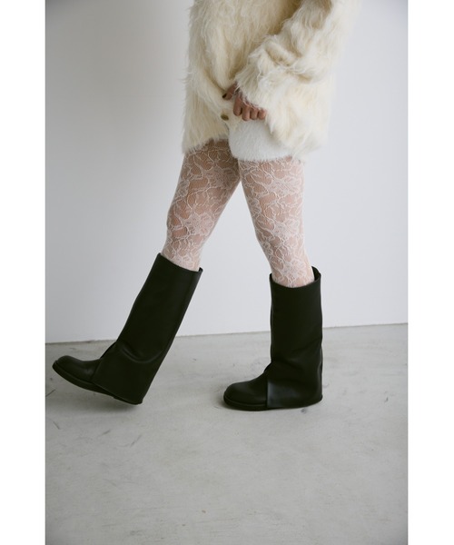 un/neu（アンノイ）の「カラーレースタイツ（タイツ/ストッキング・レディース・ブルー/アイボリー/ブラック/レッド・FREE）」の8枚目の写真