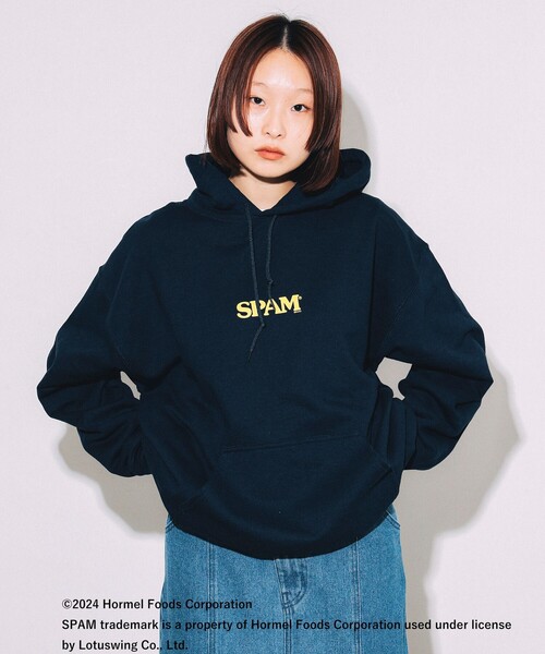 BEAMS T（ビームスティー）の「BEAMS T / SPAM(R)BRAND HOODIE（スウェット・メンズ・ネイビー/グレー・XL/L/M/S）」の11枚目の写真