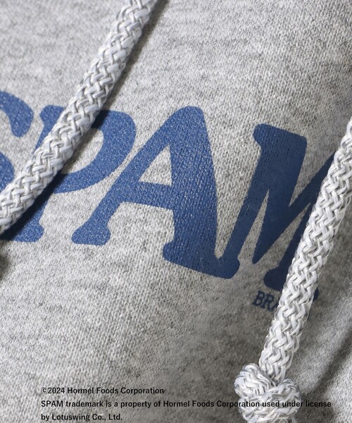 BEAMS T（ビームスティー）の「BEAMS T / SPAM(R)BRAND HOODIE（スウェット・メンズ・ネイビー/グレー・XL/L/M/S）」の6枚目の写真