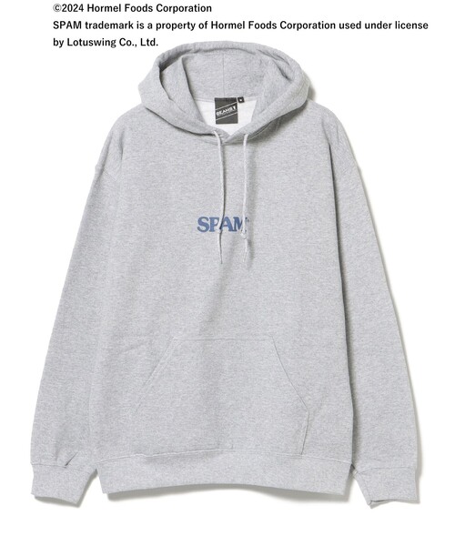BEAMS T（ビームスティー）の「BEAMS T / SPAM(R)BRAND HOODIE（スウェット・メンズ・ネイビー/グレー・XL/L/M/S）」の15枚目の写真