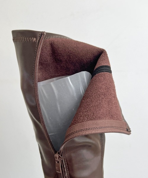 Shoes in Closet(シューズインクローゼット)の「厚底トリプルソール ストレッチ フィット ロング ブーツ 2895(ブーツ・レディース・ブラック/ダークブラウン・LL/L/M/S)」の10枚目の写真