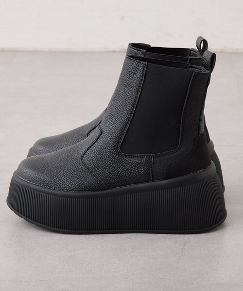 Remind me and forever（リマインドミーアンドフォーエバー）の「歩きやすいサイドゴアブーツ（ブーツ・レディース・ブラック/アイボリー・LARGE/X-LARGE/MEDIUM/SMALL）」の17枚目の写真