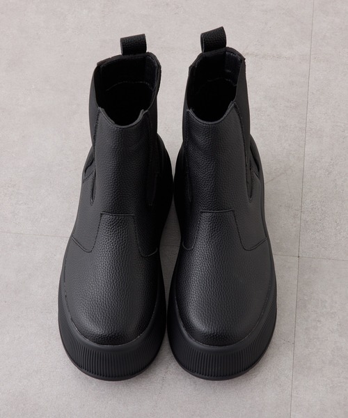 Remind me and forever（リマインドミーアンドフォーエバー）の「歩きやすいサイドゴアブーツ（ブーツ・レディース・ブラック/アイボリー・LARGE/X-LARGE/MEDIUM/SMALL）」の5枚目の写真