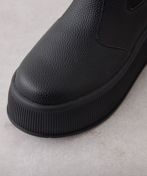 Remind me and forever（リマインドミーアンドフォーエバー）の「歩きやすいサイドゴアブーツ（ブーツ・レディース・ブラック/アイボリー・LARGE/X-LARGE/MEDIUM/SMALL）」の10枚目の写真