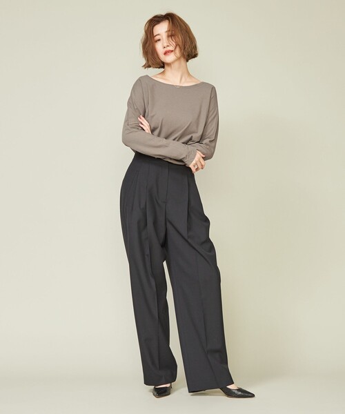 m.h.m.＜conte＞ハイツイストコットン カットソー conte（コンテ）の「＜conte＞ハイツイストコットン カットソー（T