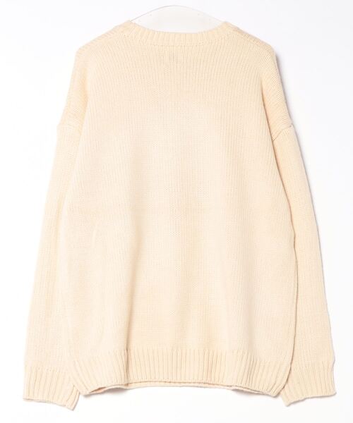 ＪＵＧＬＡＮＳ（ユグランス）の「Revo. ピエロパターンジャガードニット（ニット/セーター・メンズ・ネイビー/ブラック/アイボリー・L/M）」の4枚目の写真