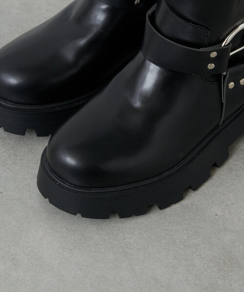 CIAOPANIC(チャオパニック)の「エンジニアミドルブーツ(ブーツ・レディース・ブラック・SMALL/MEDIUM/LARGE/X-LARGE)」の9枚目の写真