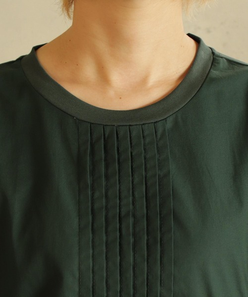 【セール】異素材ZIPプルオーバー（Tシャツ/カットソー）｜BITTOKO（ビットコ）