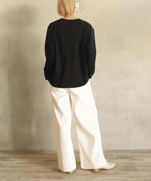 【セール】異素材ZIPプルオーバー（Tシャツ/カットソー）｜BITTOKO（ビットコ）