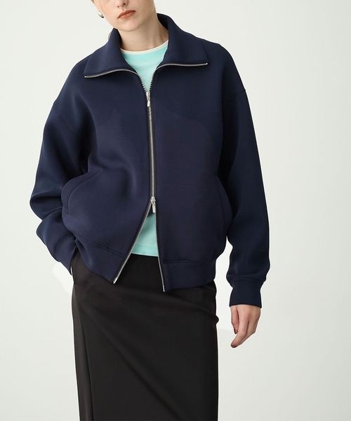 【セール】ダンボールWジップブルゾン（Tシャツ/カットソー）｜N.O.R.C（ノーク）