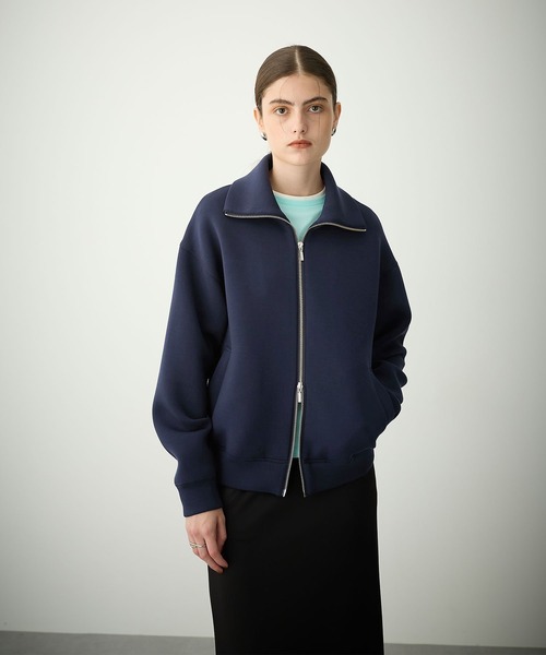 パーリーゲイツ ポリエステルダンボール フルジップモックネックブルゾン パーリーゲイツ ポリエステルダンボール フルジップモックネック