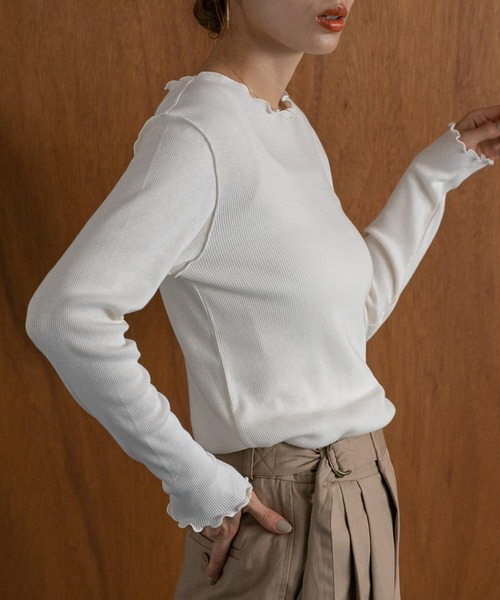 URBAN RESEARCH Sonny Label（アーバンリサーチサニーレーベル）の「『UR TECH』蓄熱クルーネックプルオーバー（Tシャツ/カットソー・レディース・チャコールグレー/ブラウン/オフホワイト・FREE）」の2枚目の写真