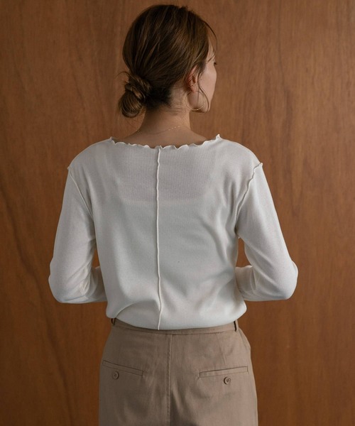 URBAN RESEARCH Sonny Label（アーバンリサーチサニーレーベル）の「『UR TECH』蓄熱クルーネックプルオーバー（Tシャツ/カットソー・レディース・チャコールグレー/ブラウン/オフホワイト・FREE）」の7枚目の写真