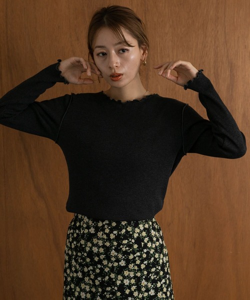 URBAN RESEARCH Sonny Label（アーバンリサーチサニーレーベル）の「『UR TECH』蓄熱クルーネックプルオーバー（Tシャツ/カットソー・レディース・チャコールグレー/ブラウン/オフホワイト・FREE）」の10枚目の写真