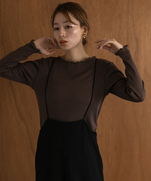 URBAN RESEARCH Sonny Label（アーバンリサーチサニーレーベル）の「『UR TECH』蓄熱クルーネックプルオーバー（Tシャツ/カットソー・レディース・チャコールグレー/ブラウン/オフホワイト・FREE）」の17枚目の写真