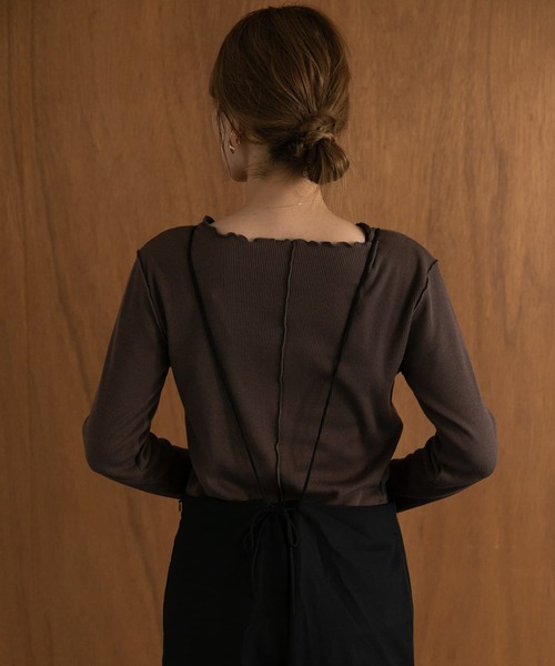 URBAN RESEARCH Sonny Label（アーバンリサーチサニーレーベル）の「『UR TECH』蓄熱クルーネックプルオーバー（Tシャツ/カットソー・レディース・チャコールグレー/ブラウン/オフホワイト・FREE）」の20枚目の写真