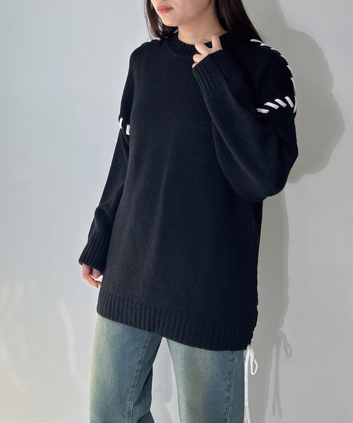 AS KNOW AS plus（アズノゥアズプラス）の「◇配色ハンドステッチ