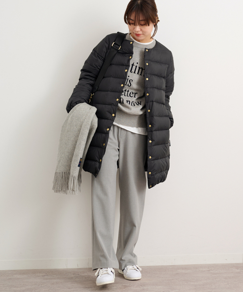 JOURNAL STANDARD relume（ジャーナルスタンダード　レリューム）の「《追加》【TRADITIONAL WEATHERWEAR】 ARKLEY LONG DOWN PA：ダウンコート（ダウンジャケット/コート・レディース・ブラック/ベージュ・34/36）」の10枚目の写真