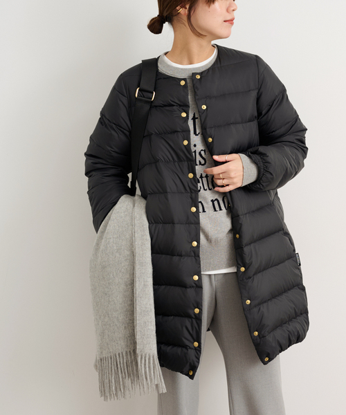 JOURNAL STANDARD relume（ジャーナルスタンダード　レリューム）の「《追加》【TRADITIONAL WEATHERWEAR】 ARKLEY LONG DOWN PA：ダウンコート（ダウンジャケット/コート・レディース・ブラック/ベージュ・34/36）」の13枚目の写真