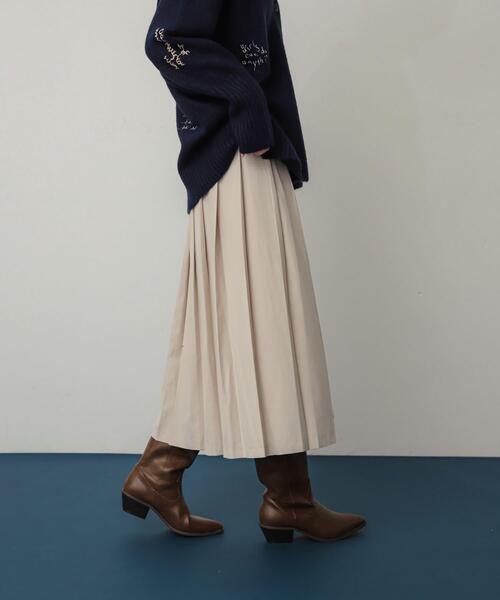 SENSE OF PLACE by URBAN RESEARCH（センスオブプレイスバイアーバンリサーチ）の「プリーツスカパン（その他パンツ・レディース・チャコールグレー/ブラウン系その他/ライトベージュ・ONE）」の5枚目の写真