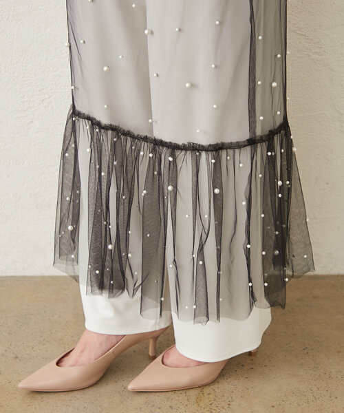 GALLARDAGALANTE（ガリャルダガランテ）の「ビジューシアースカート（スカート・レディース・ブラック・FREE）」の13枚目の写真