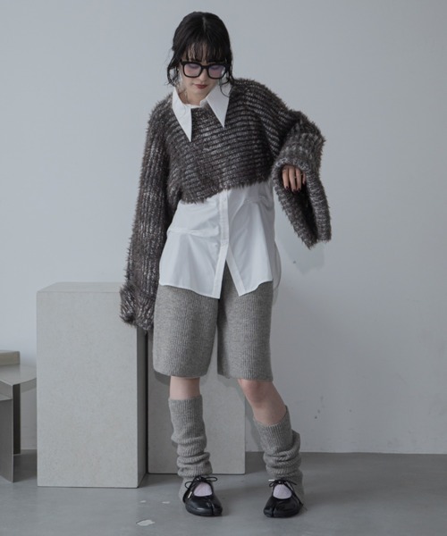 ニット/セーター 4WAY MUFFLER LAYERED KNIT 即完売の4WAY MUFFLER LAYERED KNIT が緊急再販売決定♡ | 黒石奈央子