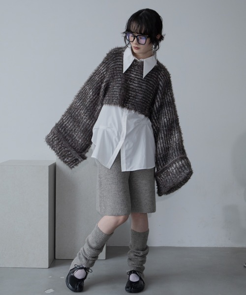 ニット/セーター 4WAY MUFFLER LAYERED KNIT 即完売の4WAY MUFFLER LAYERED KNIT が緊急再販売決定♡ | 黒石奈央子