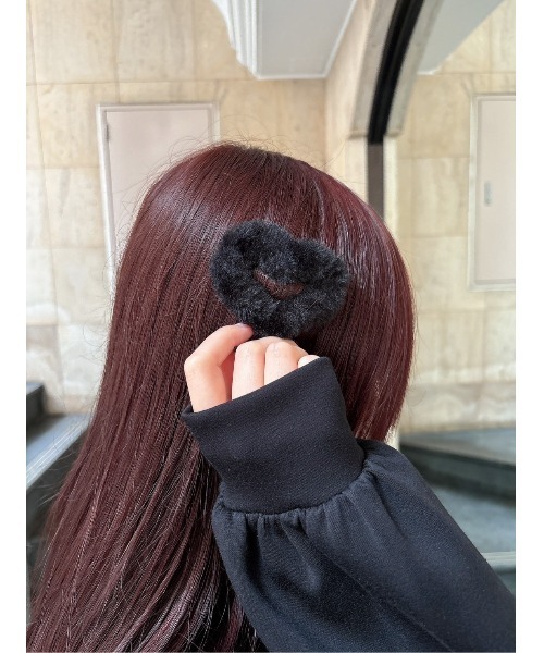 F i.n.t（フィント）の「ハートファーヘアピン/fint（ヘアピン・レディース・ブラック/アイボリー・FREE）」の3枚目の写真