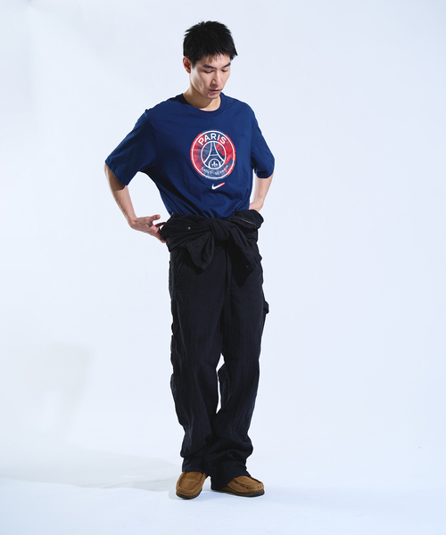 NIKE　ナイキ　ゲームシャツ　M　ネイビー　PSG Paris セール】【NIKE / ナイキ】PSG M NK CREST TEE FV8558- 410（T