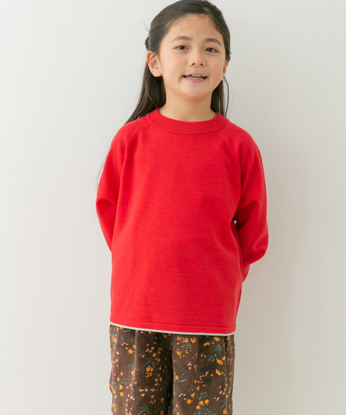 URBAN RESEARCH DOORS（アーバンリサーチドアーズ）の「『洗濯可』ウーステッドヤーン配色ニット(KIDS)（ニット/セーター・キッズ・レッド/ブルー系その他・105/120/135）」の2枚目の写真
