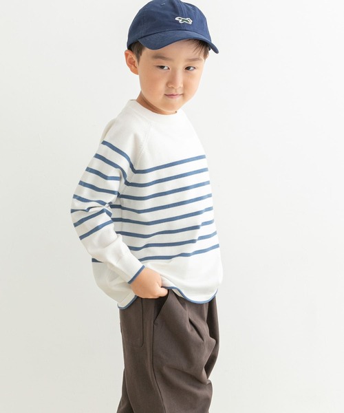 URBAN RESEARCH DOORS（アーバンリサーチドアーズ）の「『洗濯可』ウーステッドヤーン配色ニット(KIDS)（ニット/セーター・キッズ・レッド/ブルー系その他・105/120/135）」の3枚目の写真