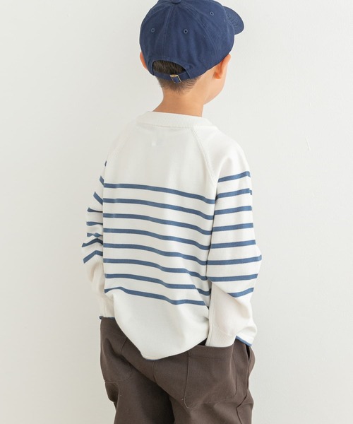 URBAN RESEARCH DOORS（アーバンリサーチドアーズ）の「『洗濯可』ウーステッドヤーン配色ニット(KIDS)（ニット/セーター・キッズ・レッド/ブルー系その他・105/120/135）」の5枚目の写真
