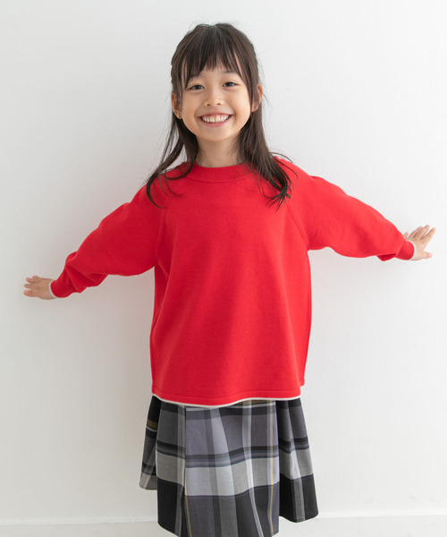 URBAN RESEARCH DOORS（アーバンリサーチドアーズ）の「『洗濯可』ウーステッドヤーン配色ニット(KIDS)（ニット/セーター・キッズ・レッド/ブルー系その他・105/120/135）」の16枚目の写真
