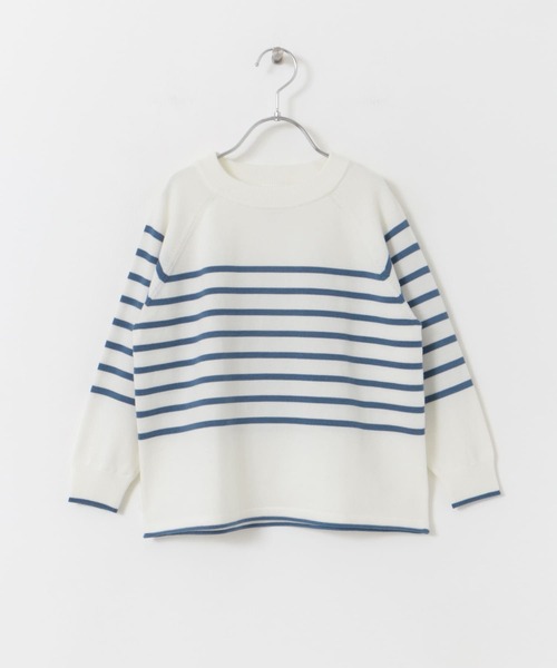 URBAN RESEARCH DOORS（アーバンリサーチドアーズ）の「『洗濯可』ウーステッドヤーン配色ニット(KIDS)（ニット/セーター・キッズ・レッド/ブルー系その他・105/120/135）」の20枚目の写真