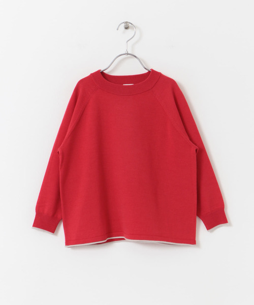 URBAN RESEARCH DOORS（アーバンリサーチドアーズ）の「『洗濯可』ウーステッドヤーン配色ニット(KIDS)（ニット/セーター・キッズ・レッド/ブルー系その他・105/120/135）」の21枚目の写真