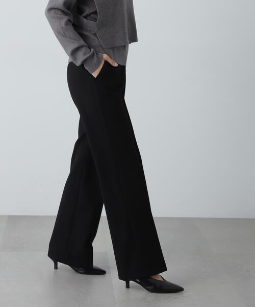 N.（N. Natural Beauty Basic）（エヌエヌナチュラルビューティーベーシック）の「◆起毛セミフレアパンツ（その他パンツ・レディース・ブラック/ブラウン・SMALL/MEDIUM）」の16枚目の写真