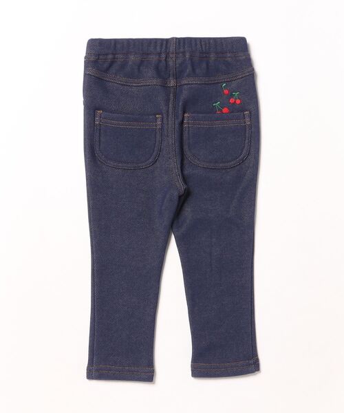 KP（ケーピー）の「デニムニット裏シャギーパンツ(80～90)（デニムパンツ・キッズ・ブラック/ダークネイビー・80ｃｍ/90cm）」の3枚目の写真