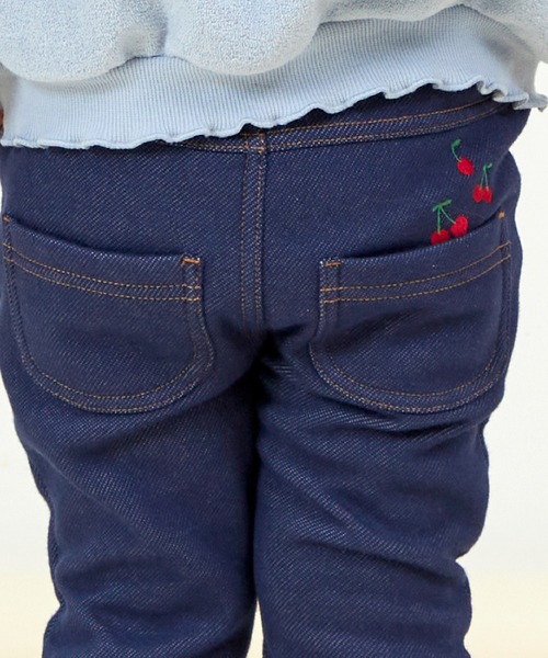 KP（ケーピー）の「デニムニット裏シャギーパンツ(80～90)（デニムパンツ・キッズ・ブラック/ダークネイビー・80ｃｍ/90cm）」の11枚目の写真