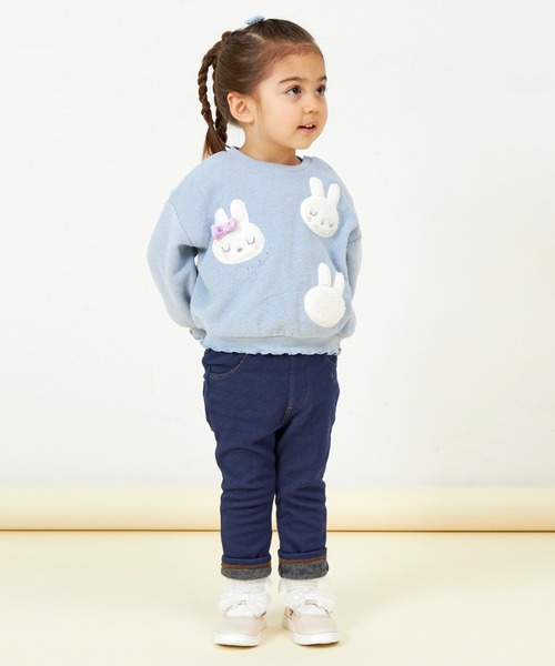 KP（ケーピー）の「デニムニット裏シャギーパンツ(80～90)（デニムパンツ・キッズ・ブラック/ダークネイビー・80ｃｍ/90cm）」の7枚目の写真