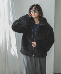 bohmal（ボマール）の「ファーシャギージャケットアウター（その他アウター）」