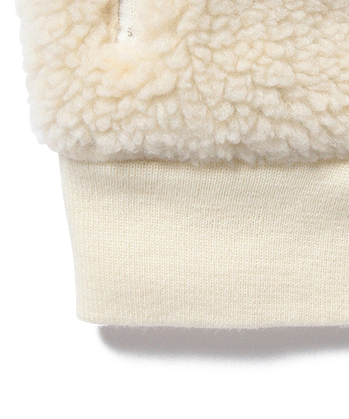 Pilgrim Surf Supply（ピルグリムサーフサプライ）の「Pilgrim Surf+Supply / LINDA Fleece Zip Jacket（ブルゾン・レディース・ナチュラル/ネイビー・0/1）」の7枚目の写真